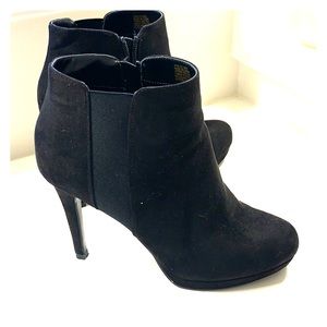 Black stiletto booties